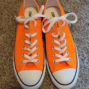Bright orange Converse women's 9